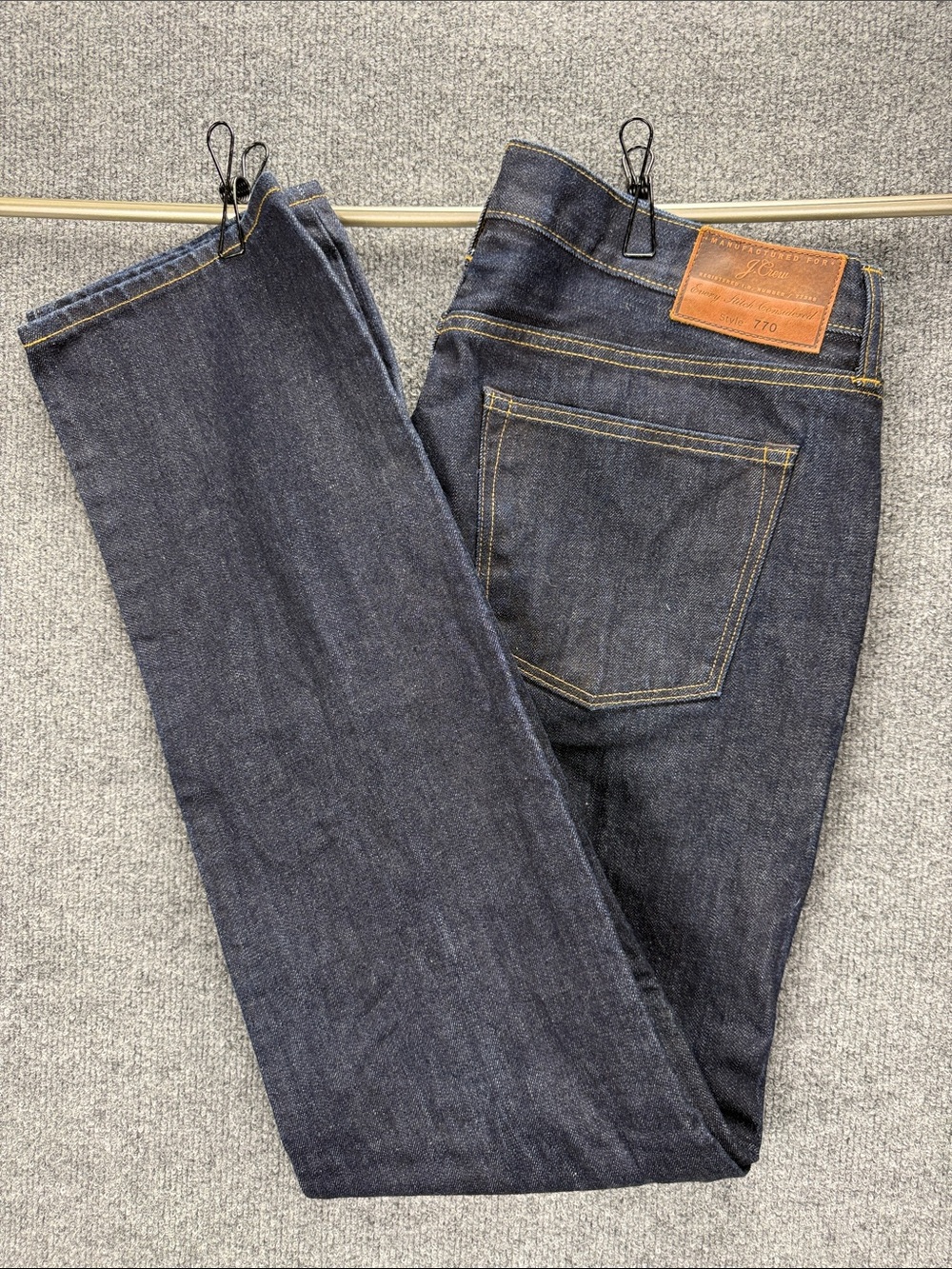 J. Crew 770 Straight Jeans - Dark Blue Size W33 L34